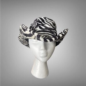 Zebra Print Women's Cowboy Hat
